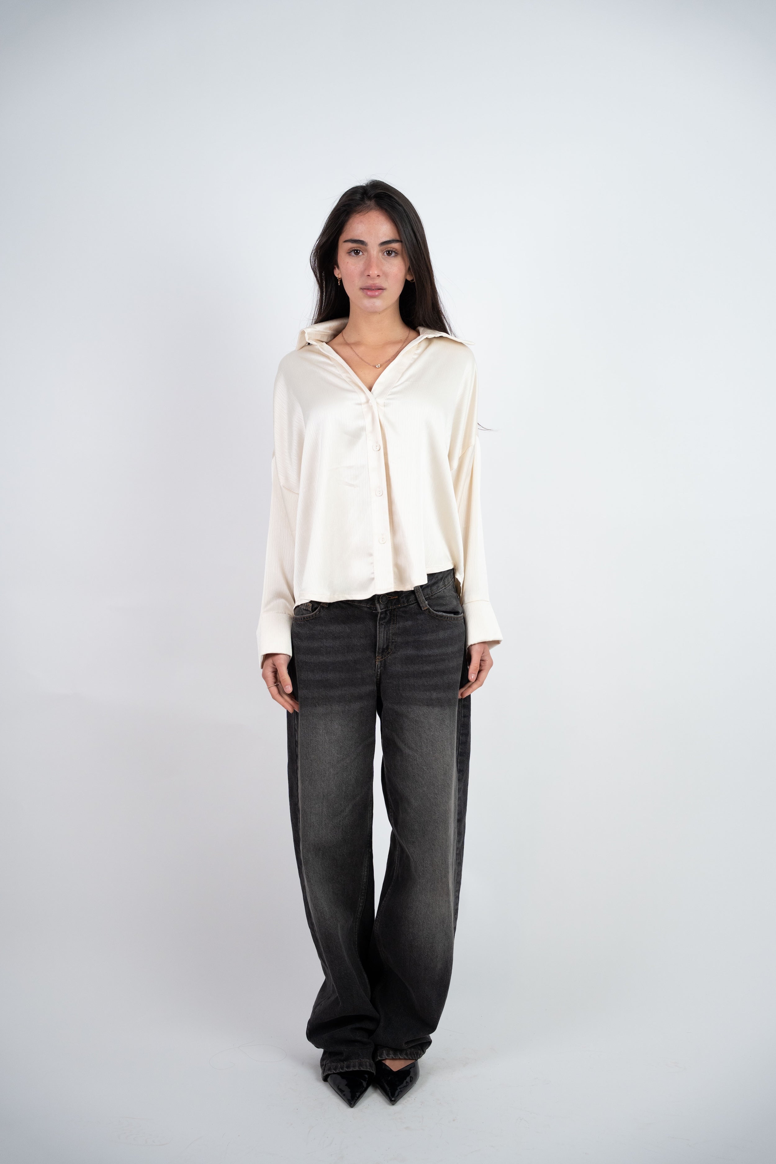 SATIN RELAXED BLOUSE