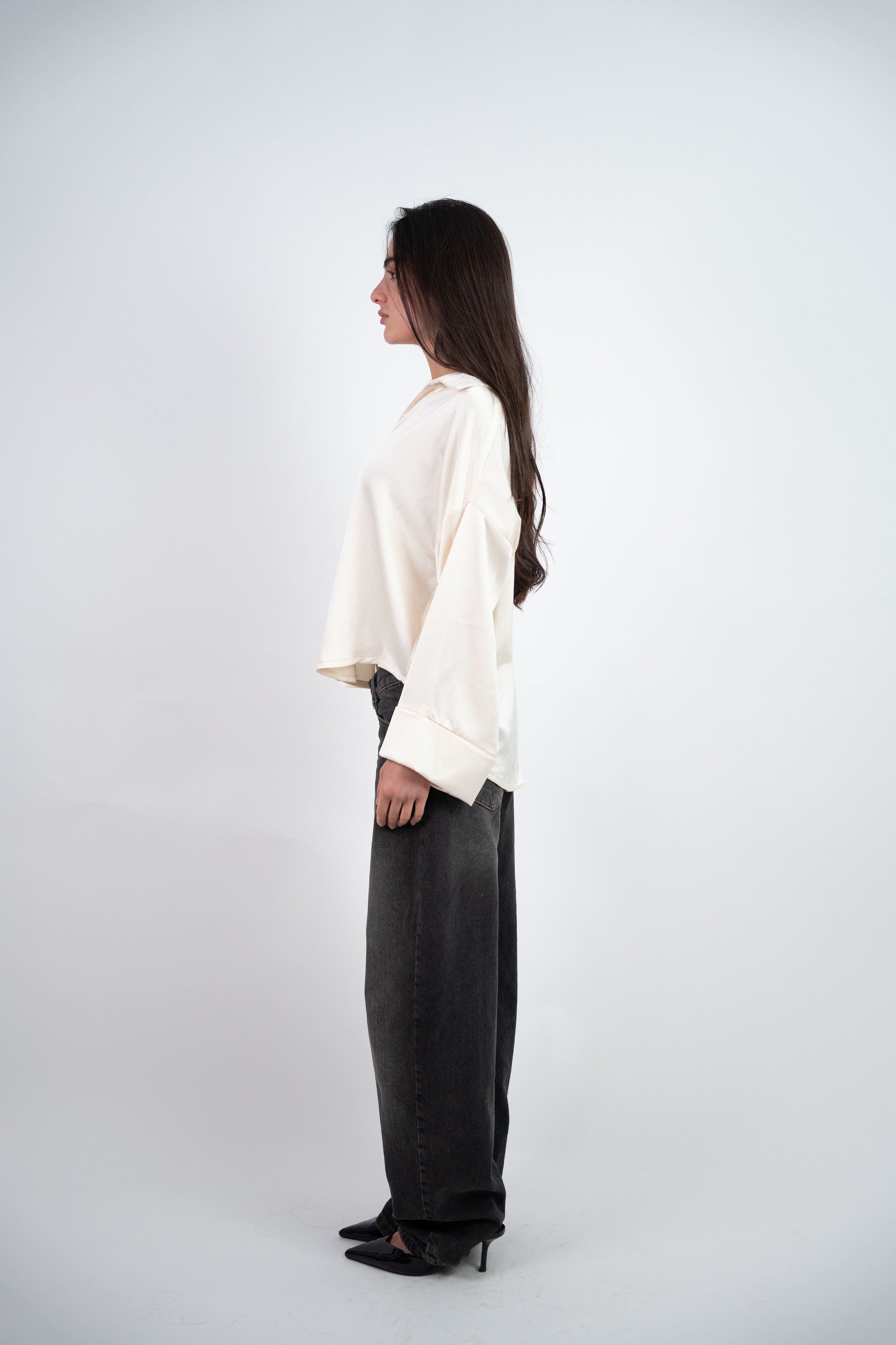 SATIN RELAXED BLOUSE