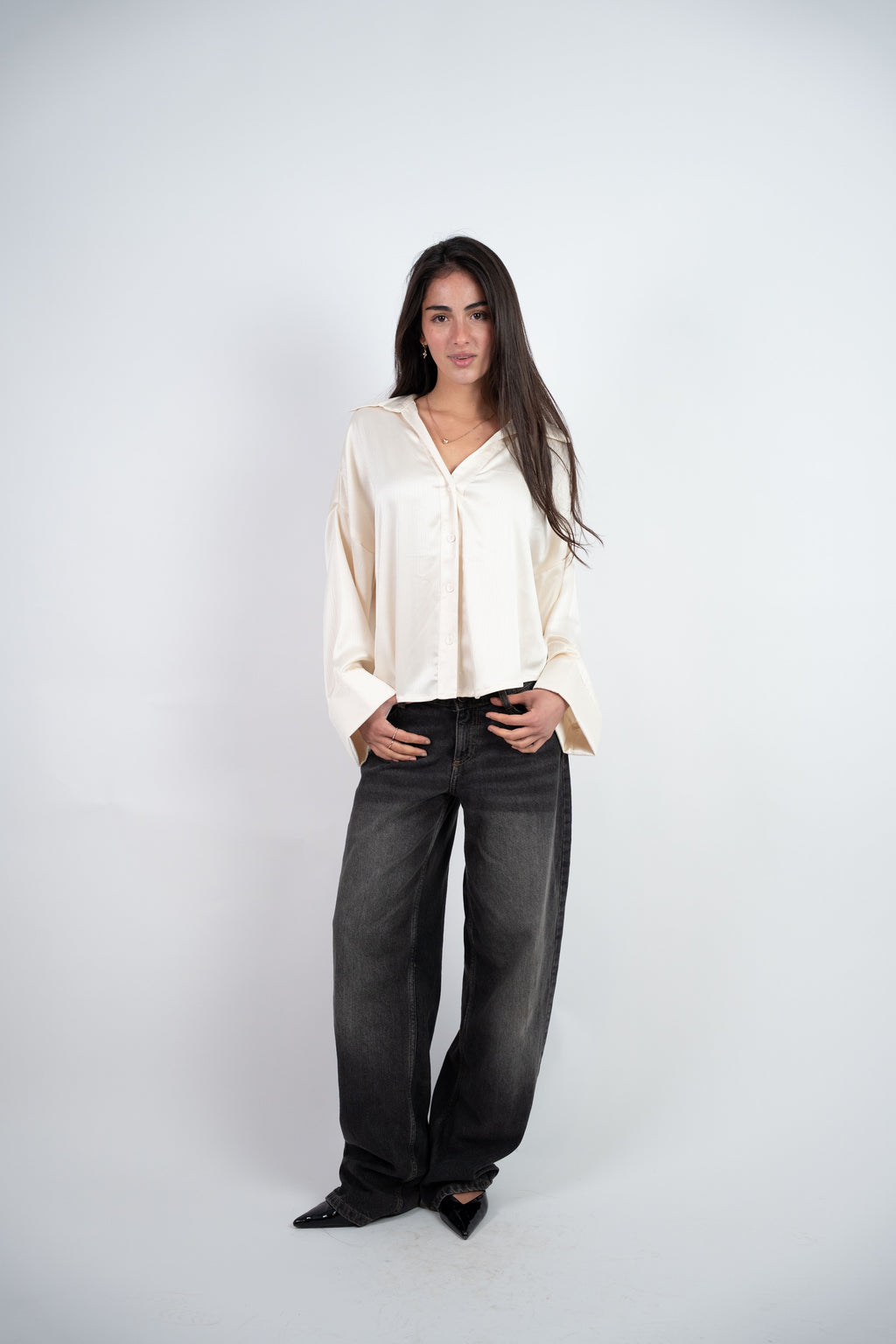 SATIN RELAXED BLOUSE