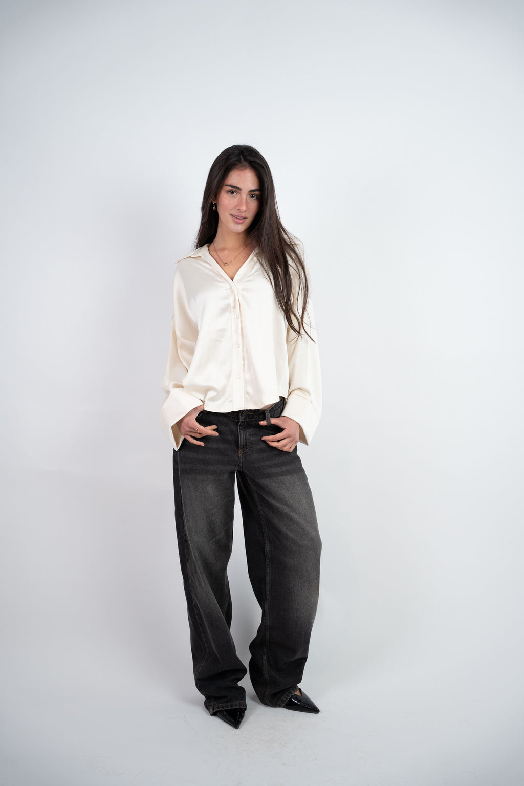 SATIN RELAXED BLOUSE