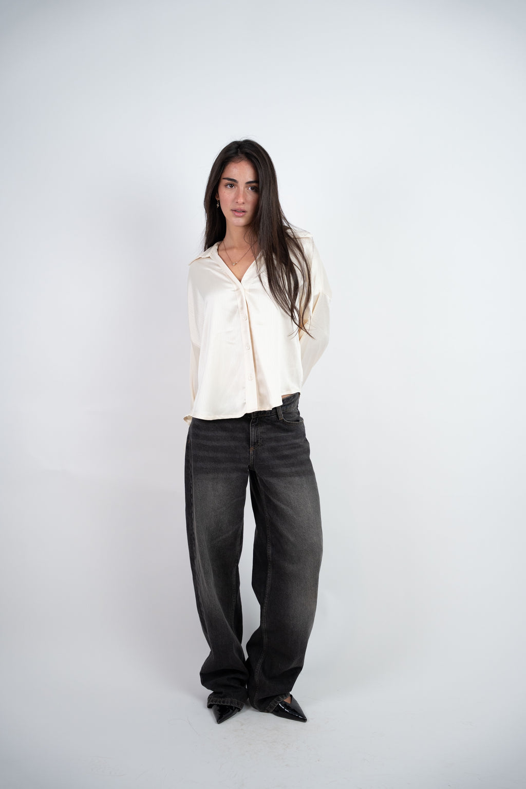 SATIN RELAXED BLOUSE