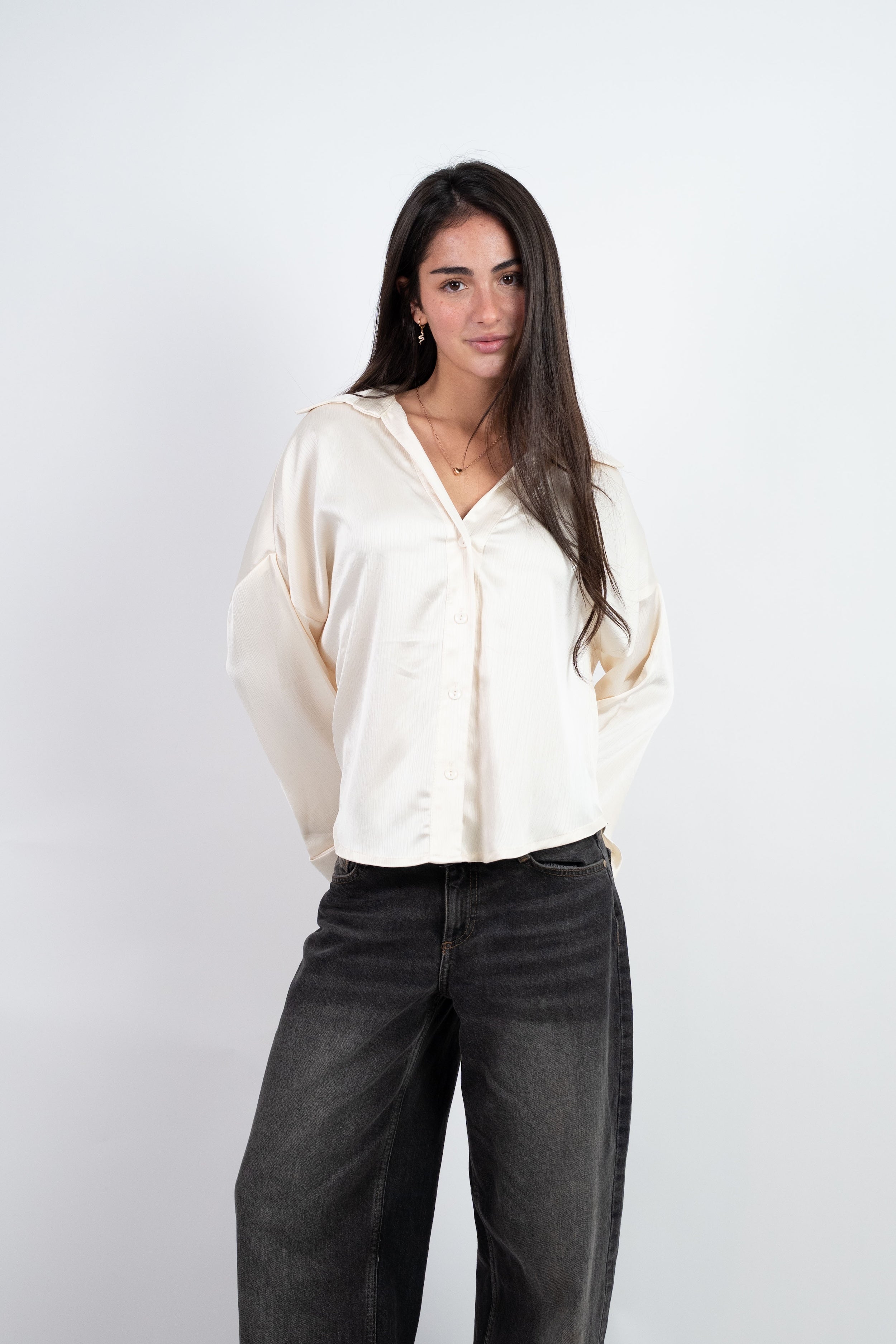 SATIN RELAXED BLOUSE