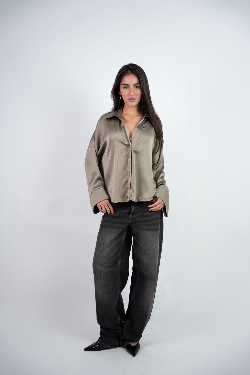 SATIN RELAXED BLOUSE