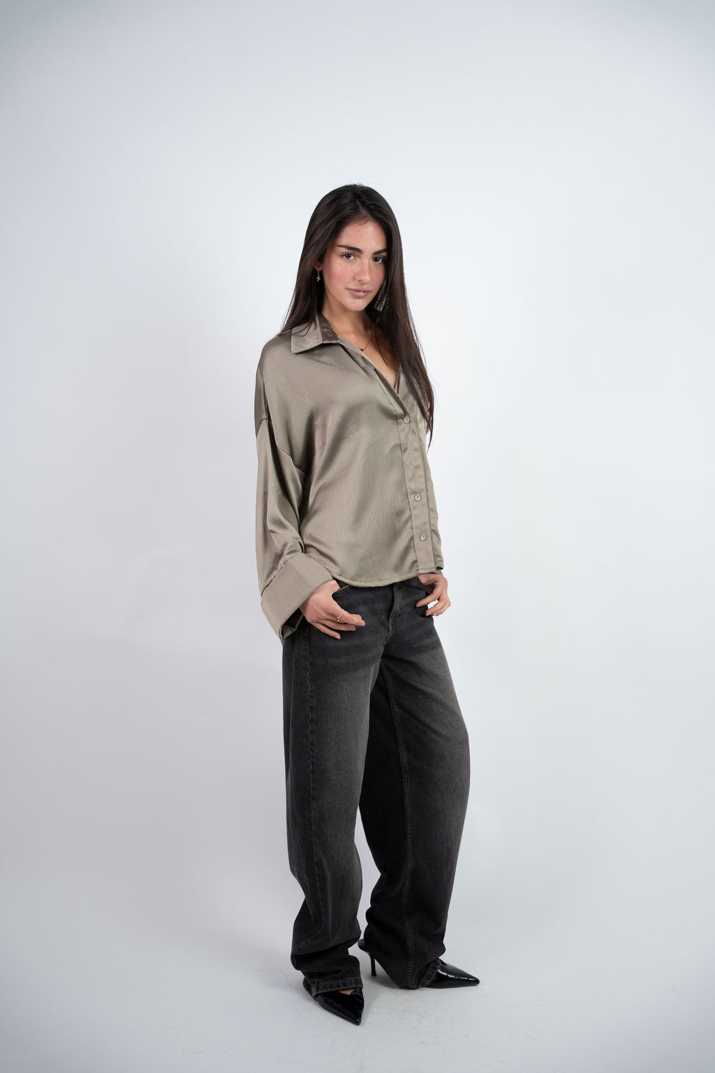 SATIN RELAXED BLOUSE