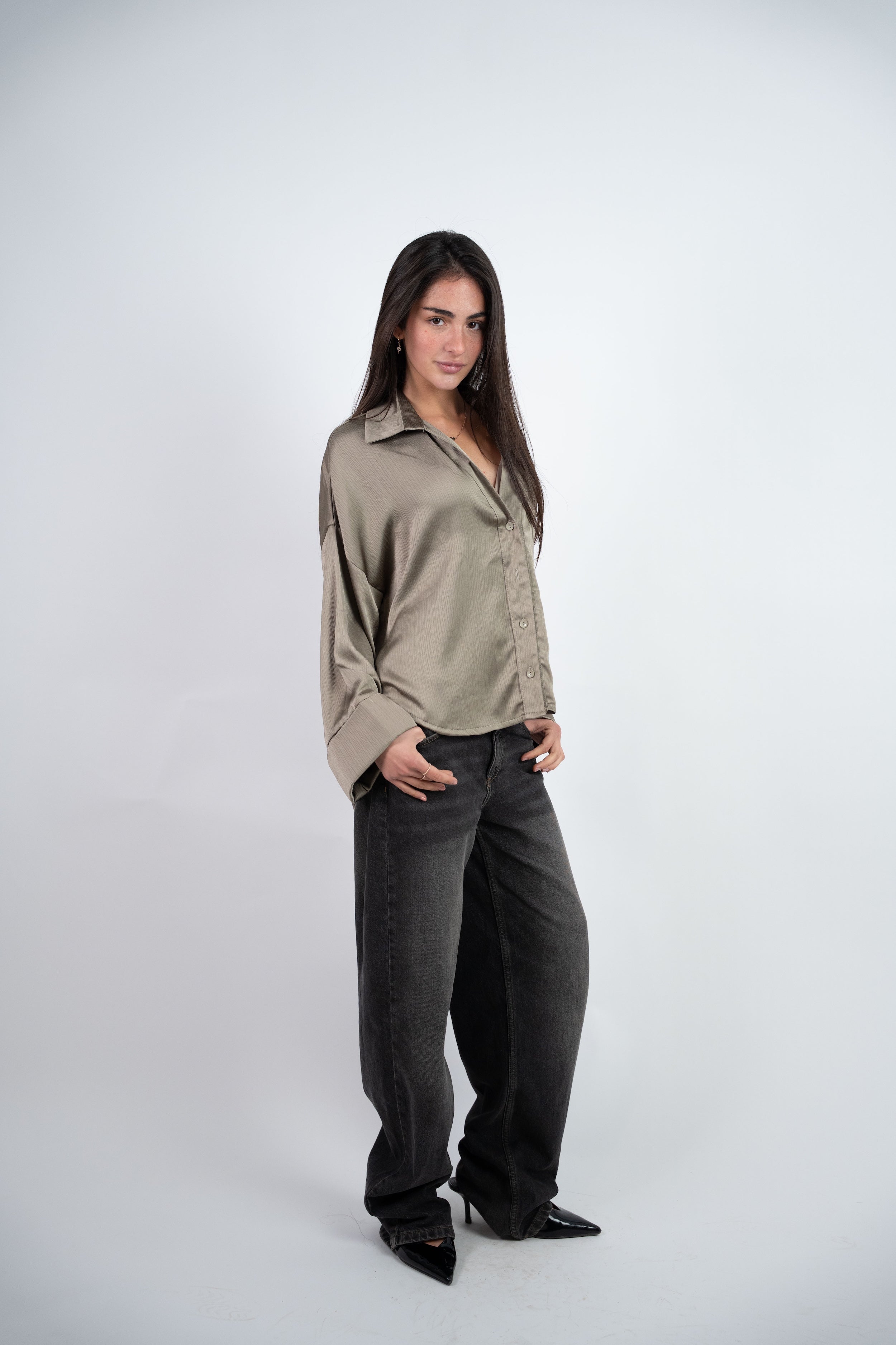 SATIN RELAXED BLOUSE