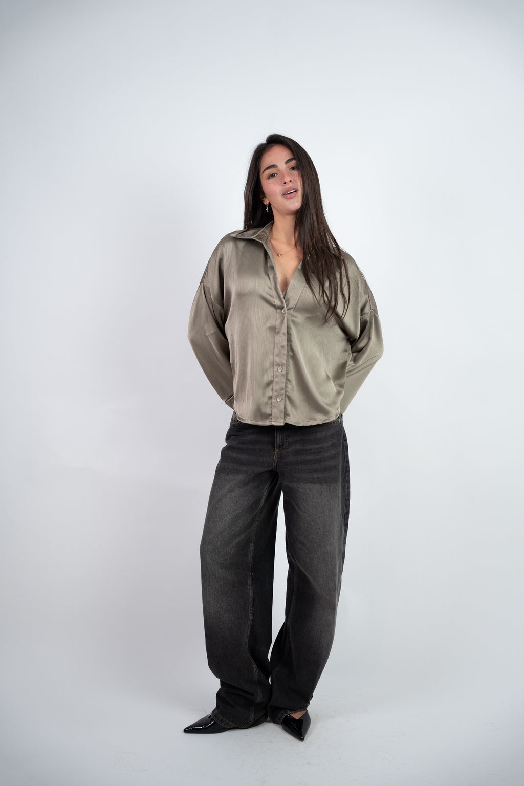 SATIN RELAXED BLOUSE