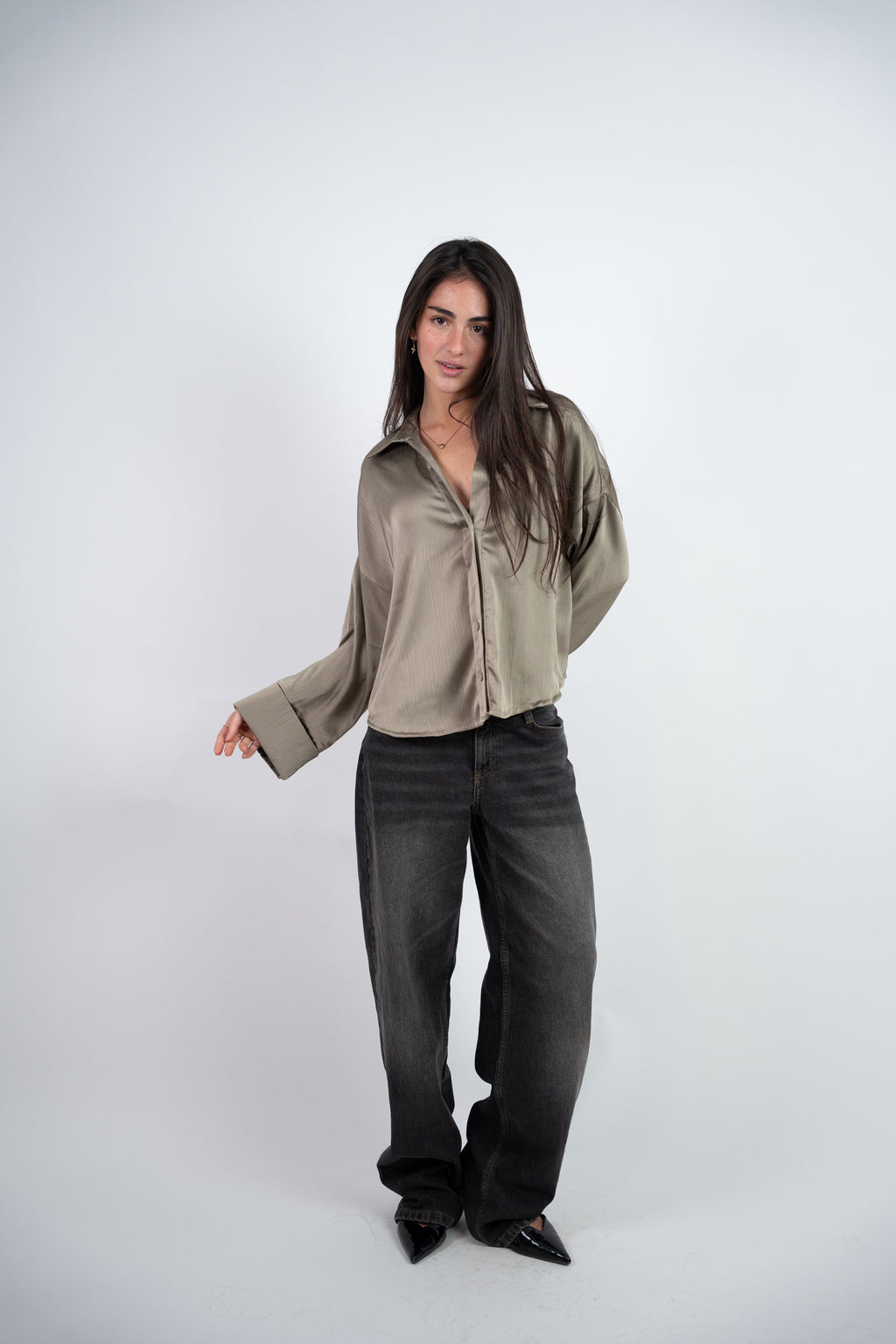 SATIN RELAXED BLOUSE
