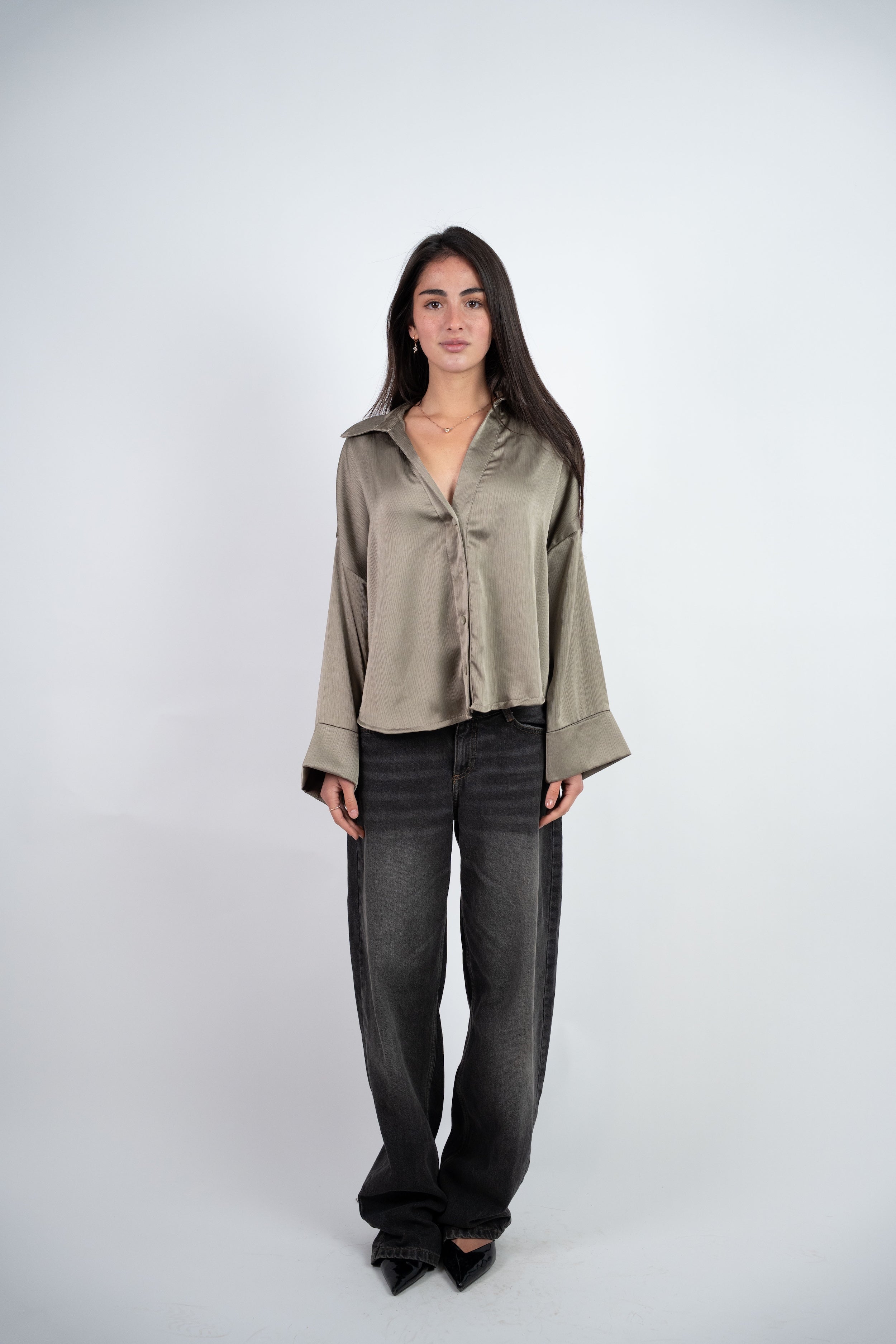SATIN RELAXED BLOUSE