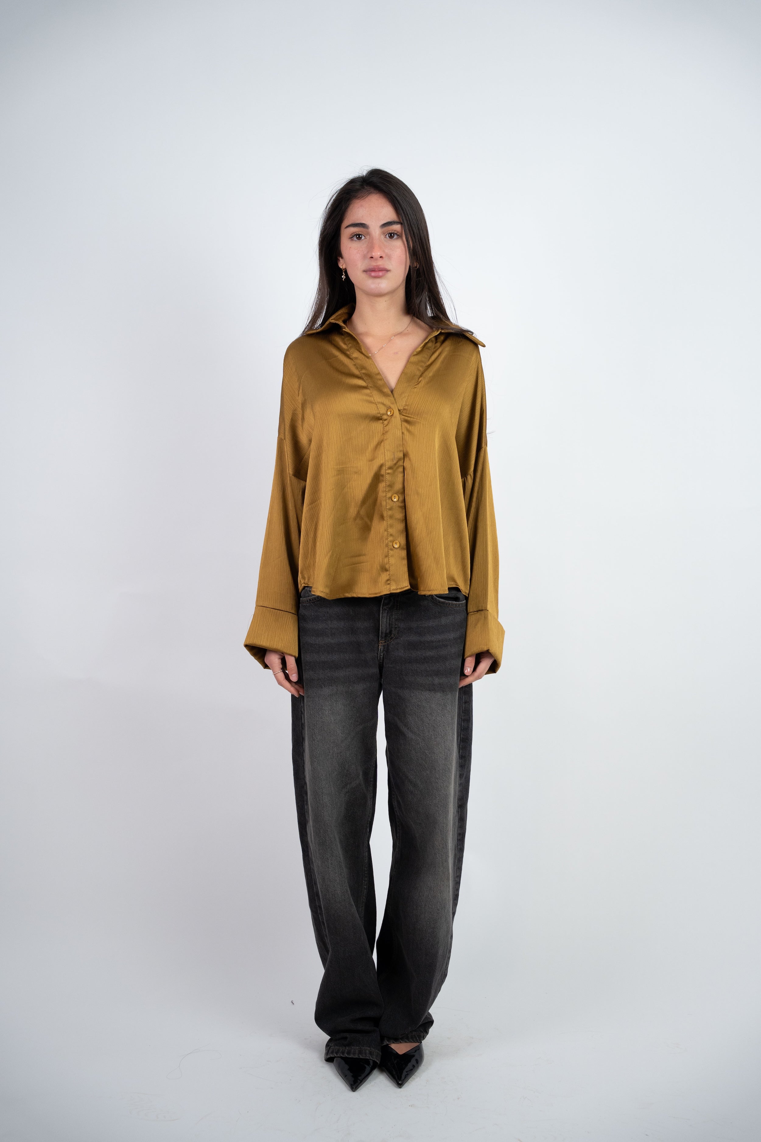SATIN RELAXED BLOUSE