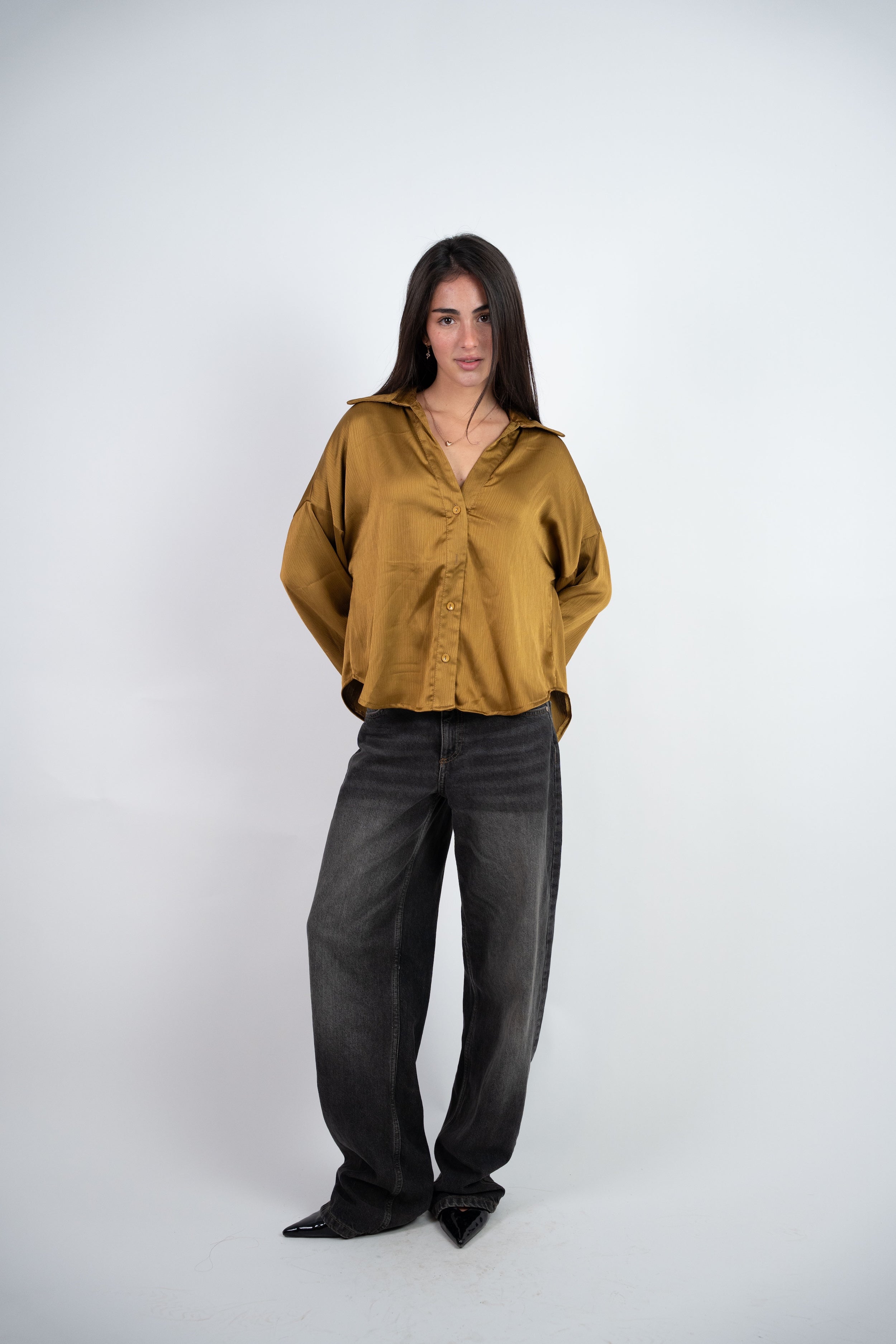 SATIN RELAXED BLOUSE