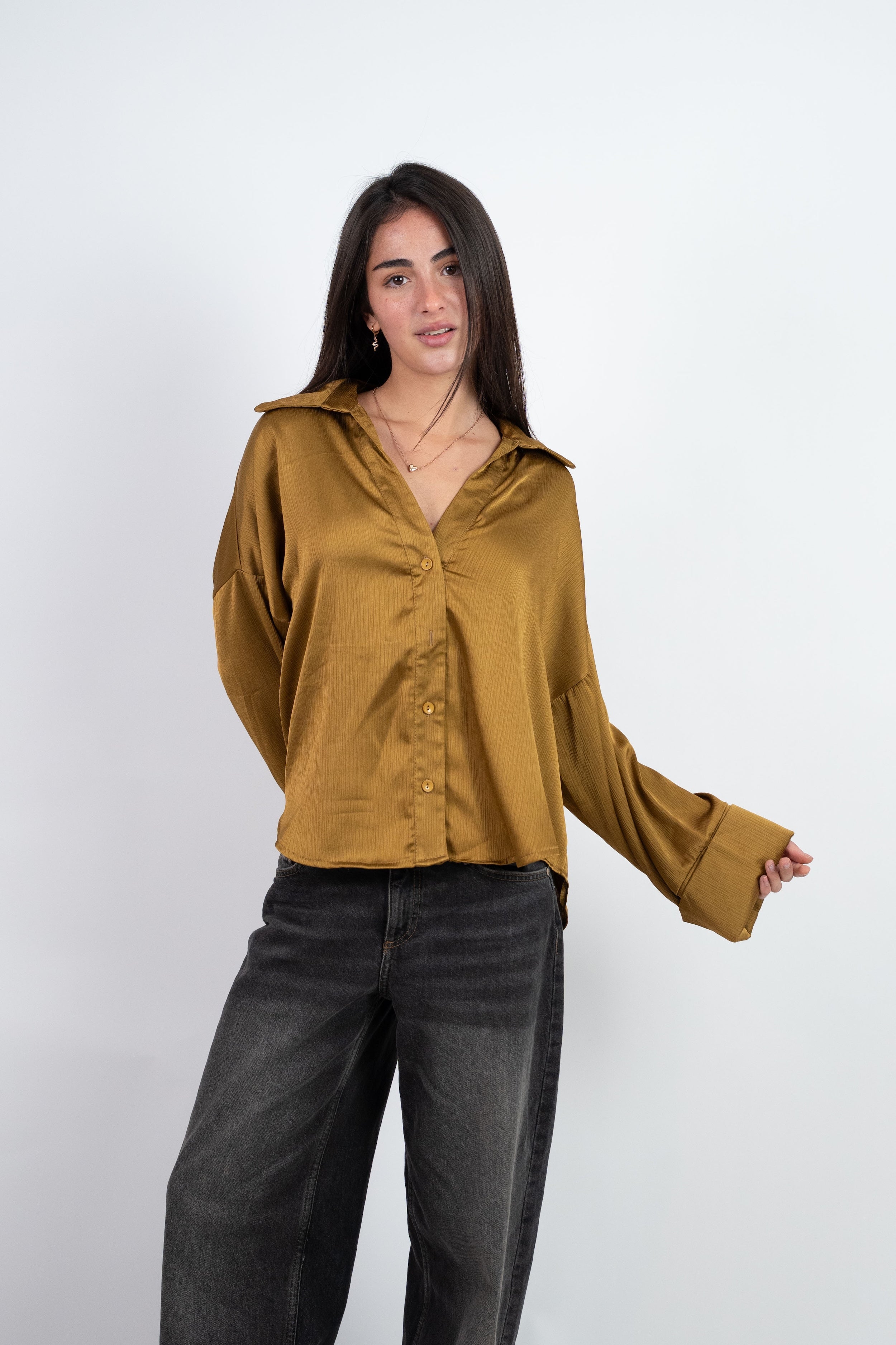 SATIN RELAXED BLOUSE