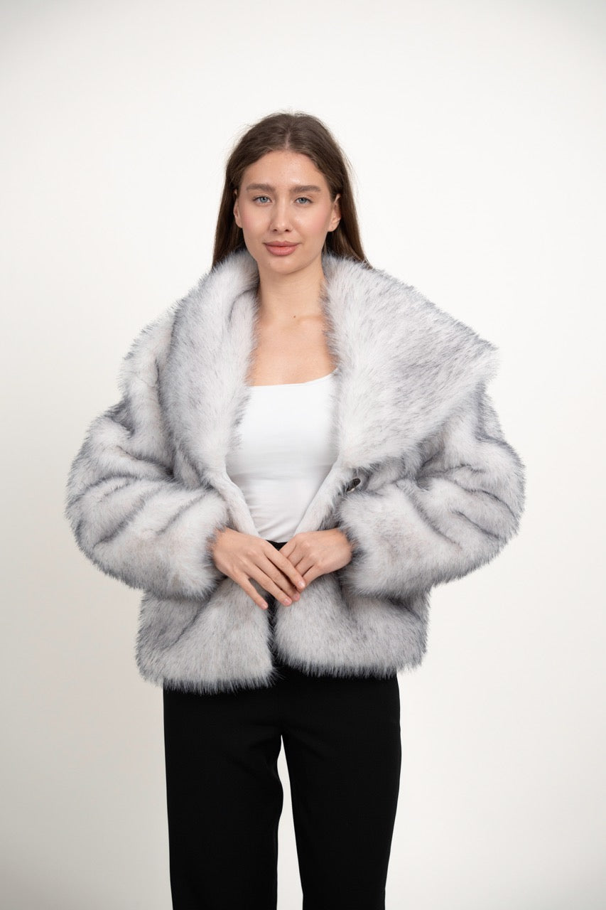 FUR COLLAR JACKET