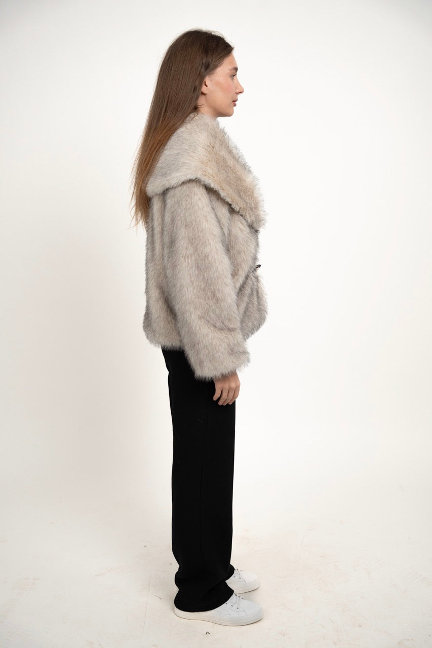 FUR COLLAR JACKET