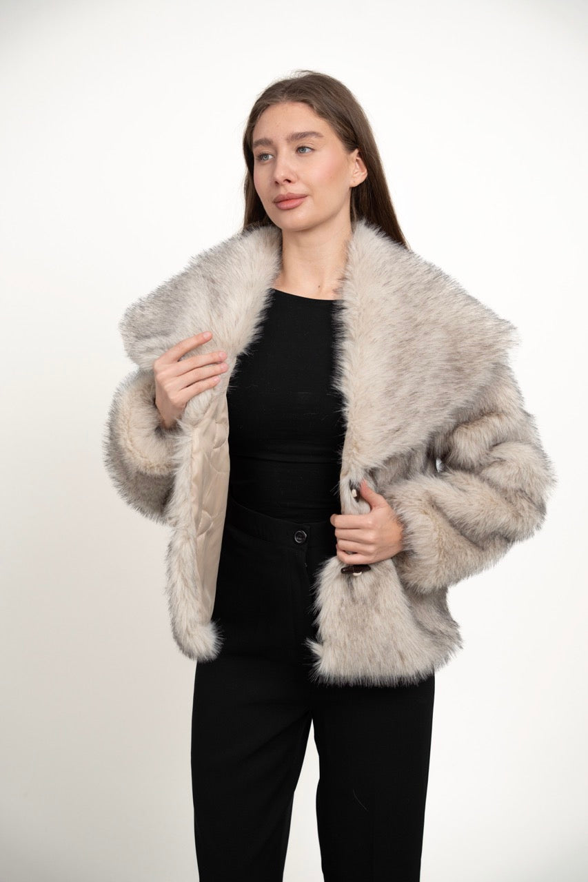 FUR COLLAR JACKET