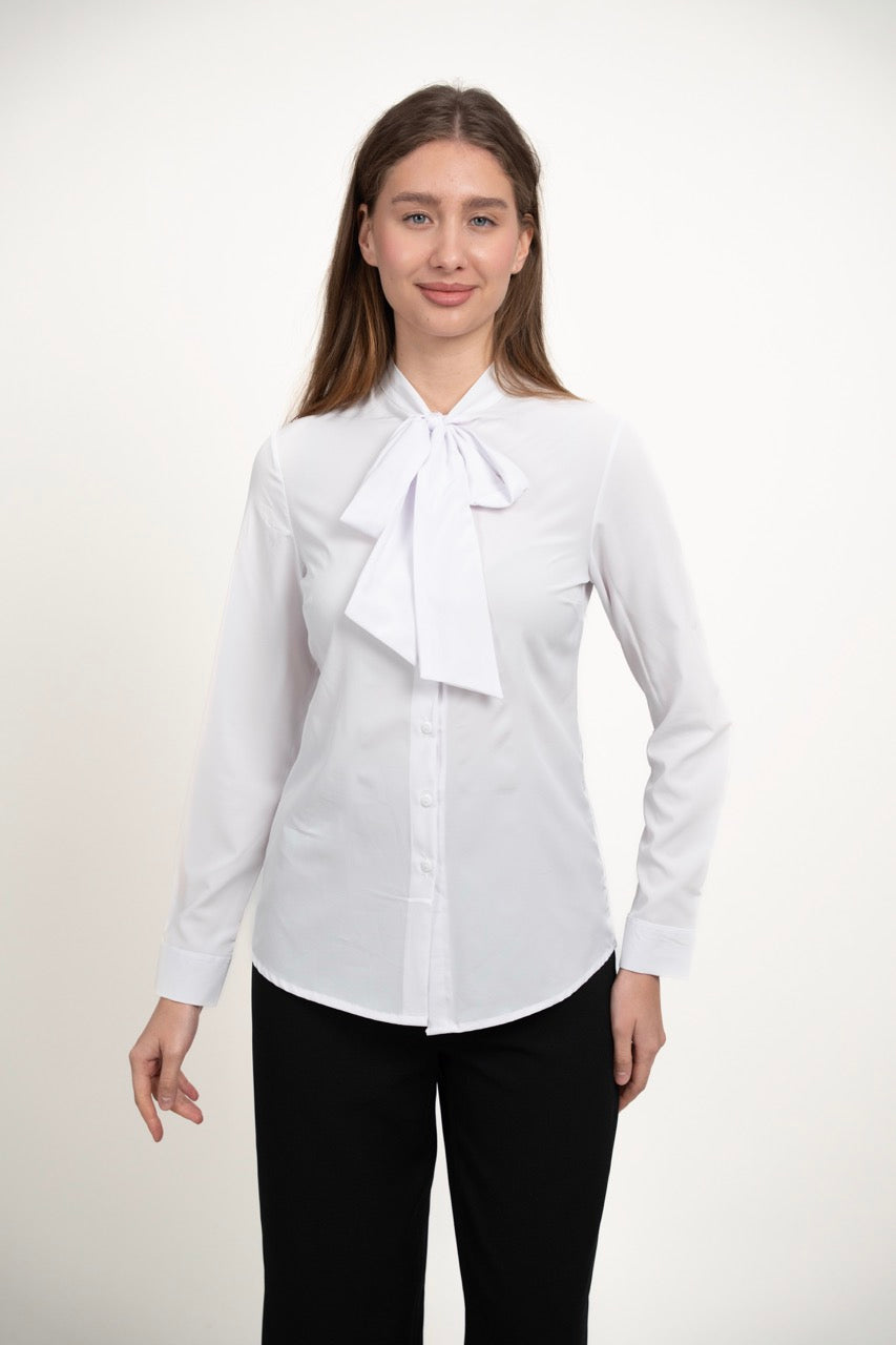 TIE-NECK SHIRT