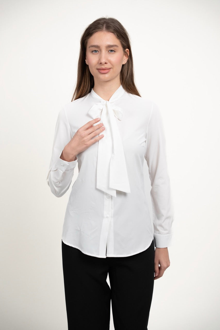 TIE-NECK SHIRT