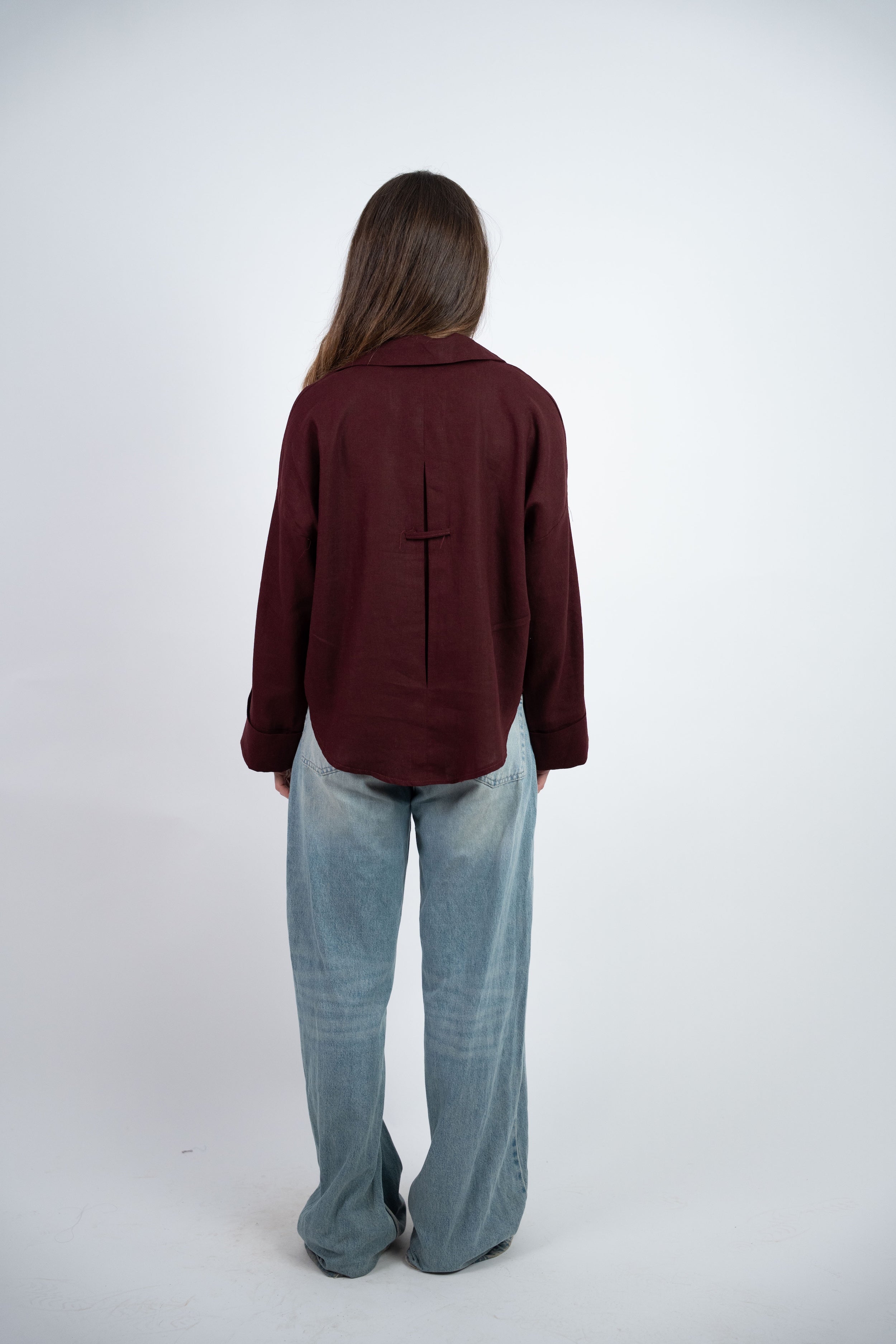 RELAXED BUTTON BLOUSE