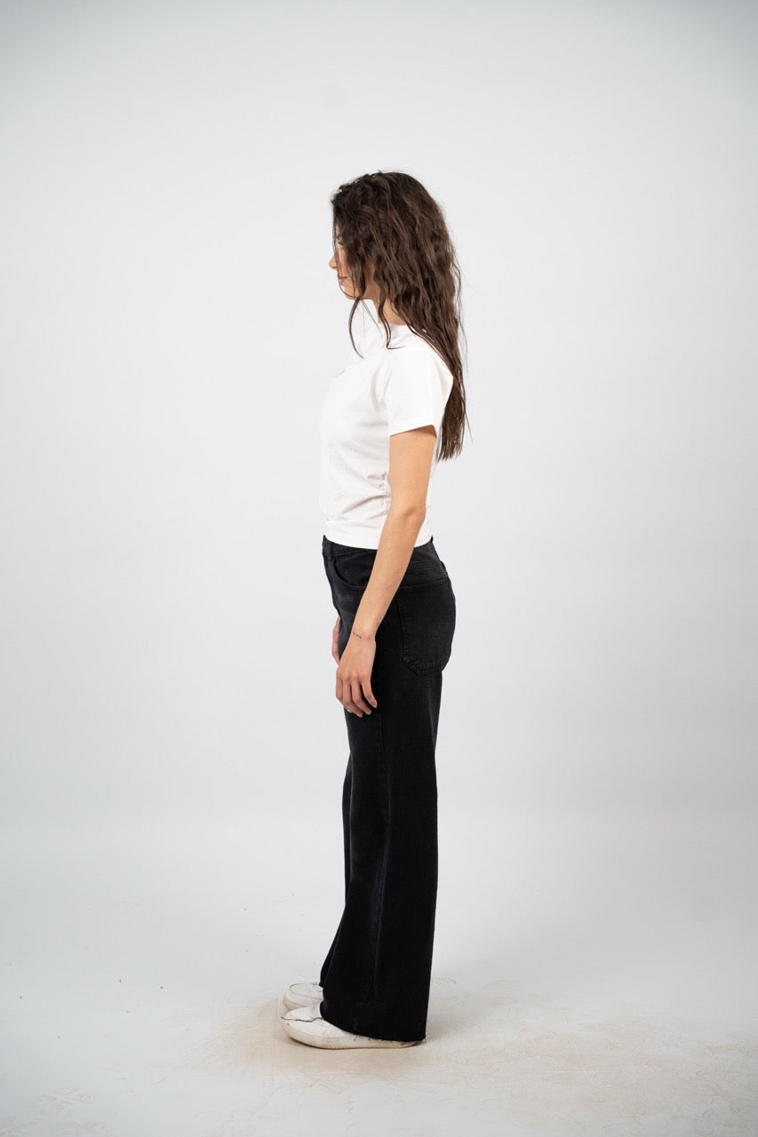 DRAPED SHOULDER DETAIL TOP