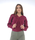 BOW DETAIL KNIT BLOUSE