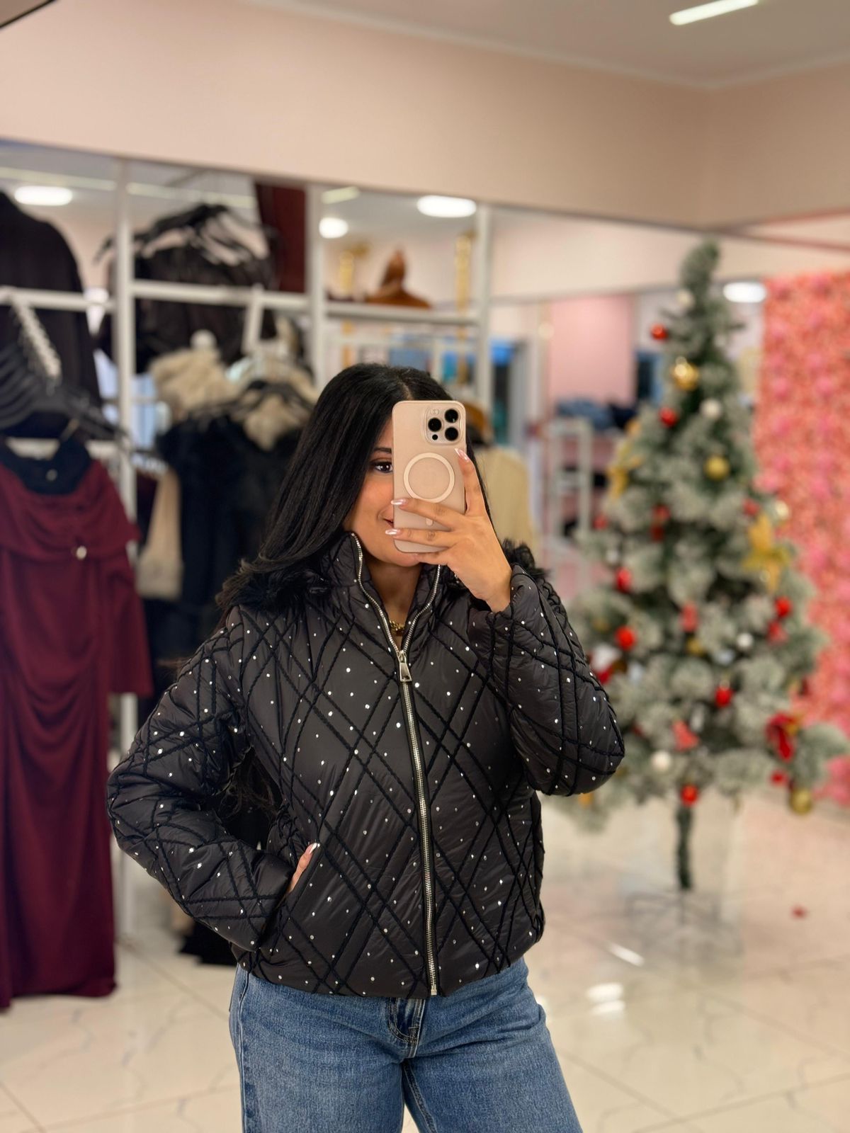 HOODED QUILTED JACKET