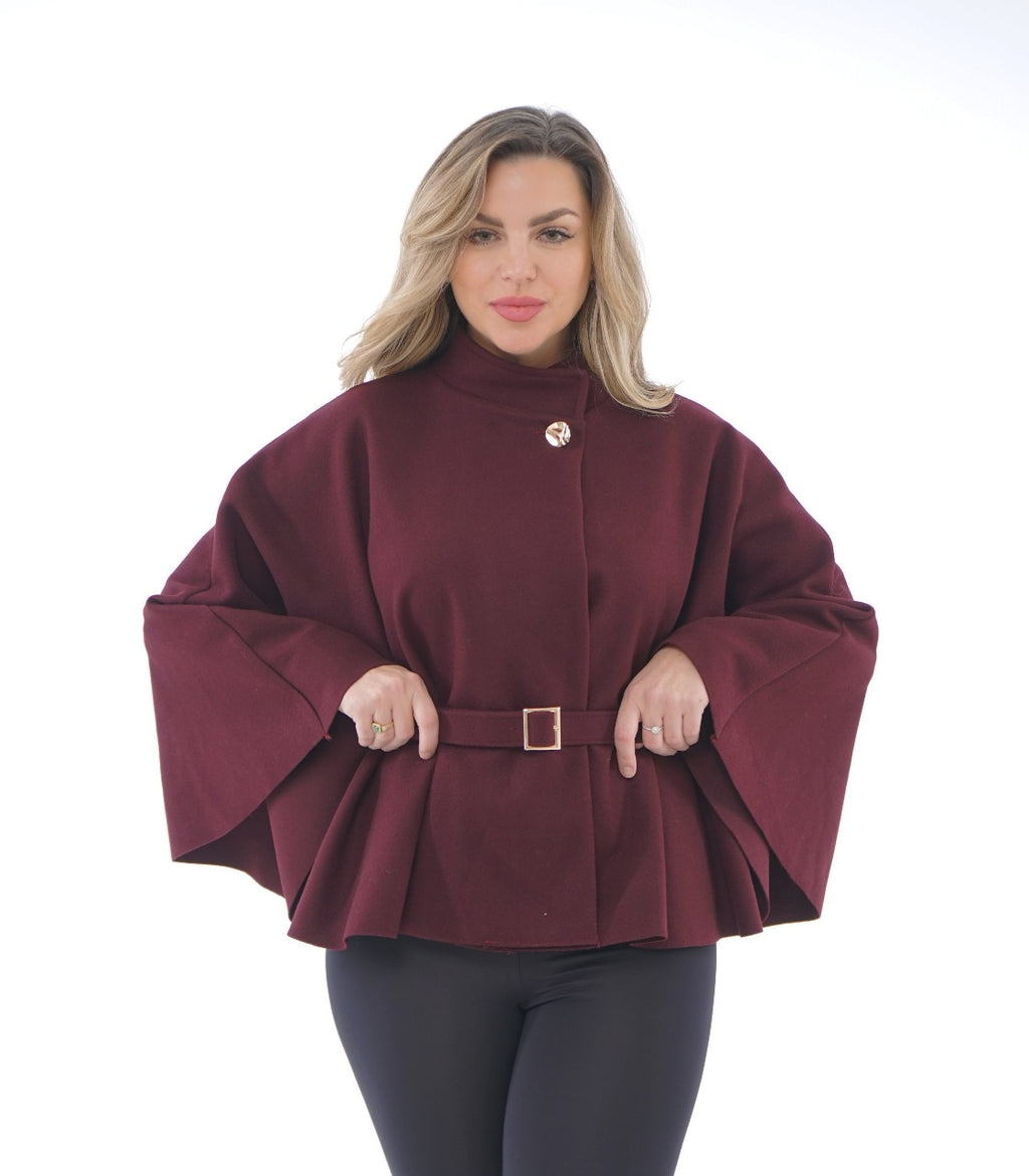 STRUCTURED CAPE COAT