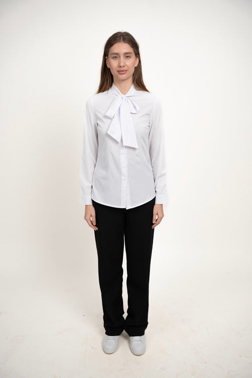 TIE-NECK SHIRT